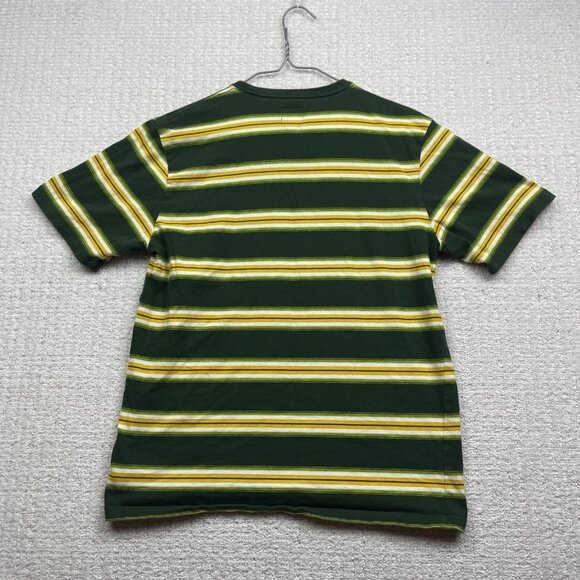 VANS Mesa Verde T-Shirt Boys XL Striped Yellow / Green Skater Surf Mountain - Picture 11 of 15